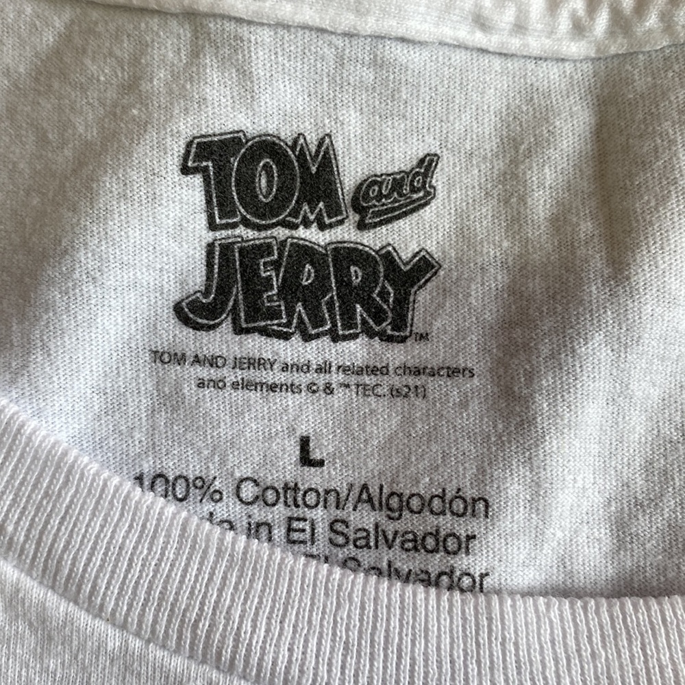 Tom and Jerry, double side, graphic logo, T-shirt, size large - Picture 5 of 11